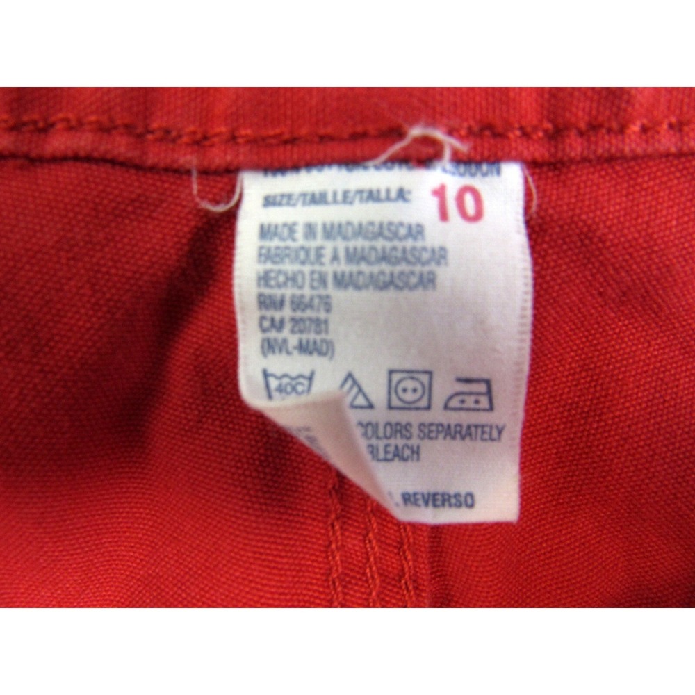 VTG Tommy Hilfiger Jeans Carpenter Capri Red High Rise Women's Size 10 - Picture 8 of 10